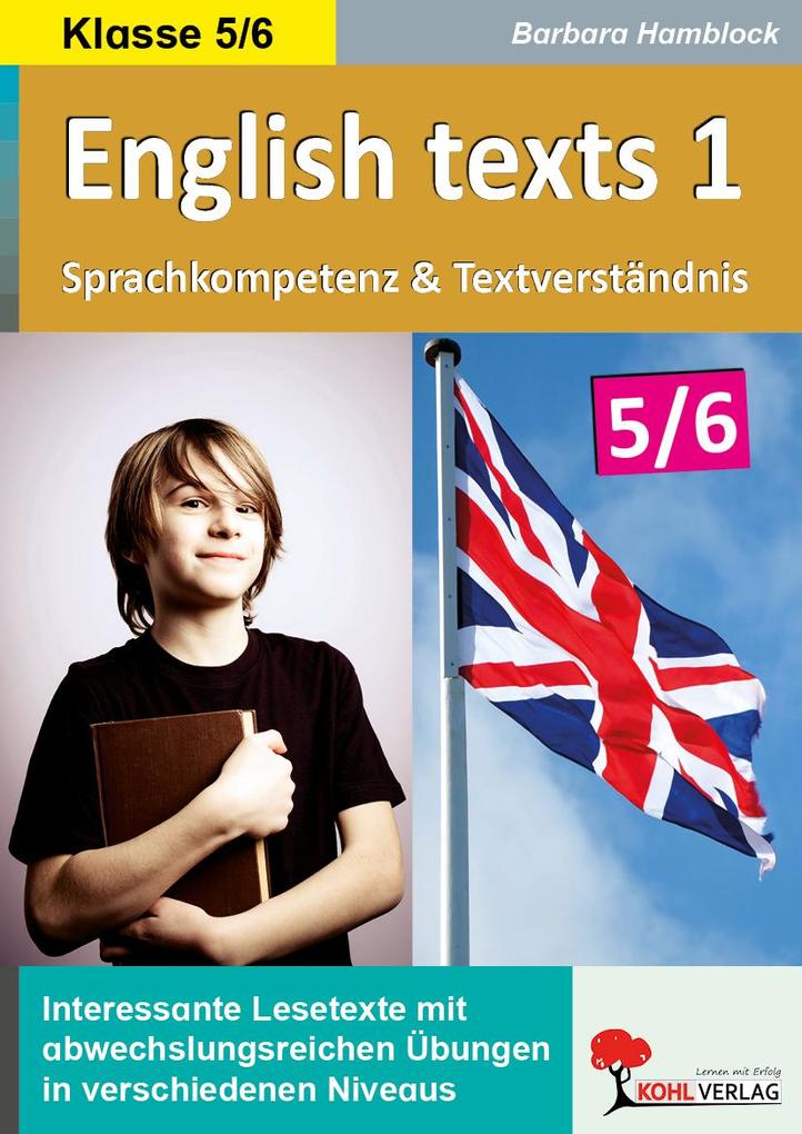 Produktbild: English texts - Sprachkompetenz und Textverständnis / Klasse 5-6 | Barbara Hamblock