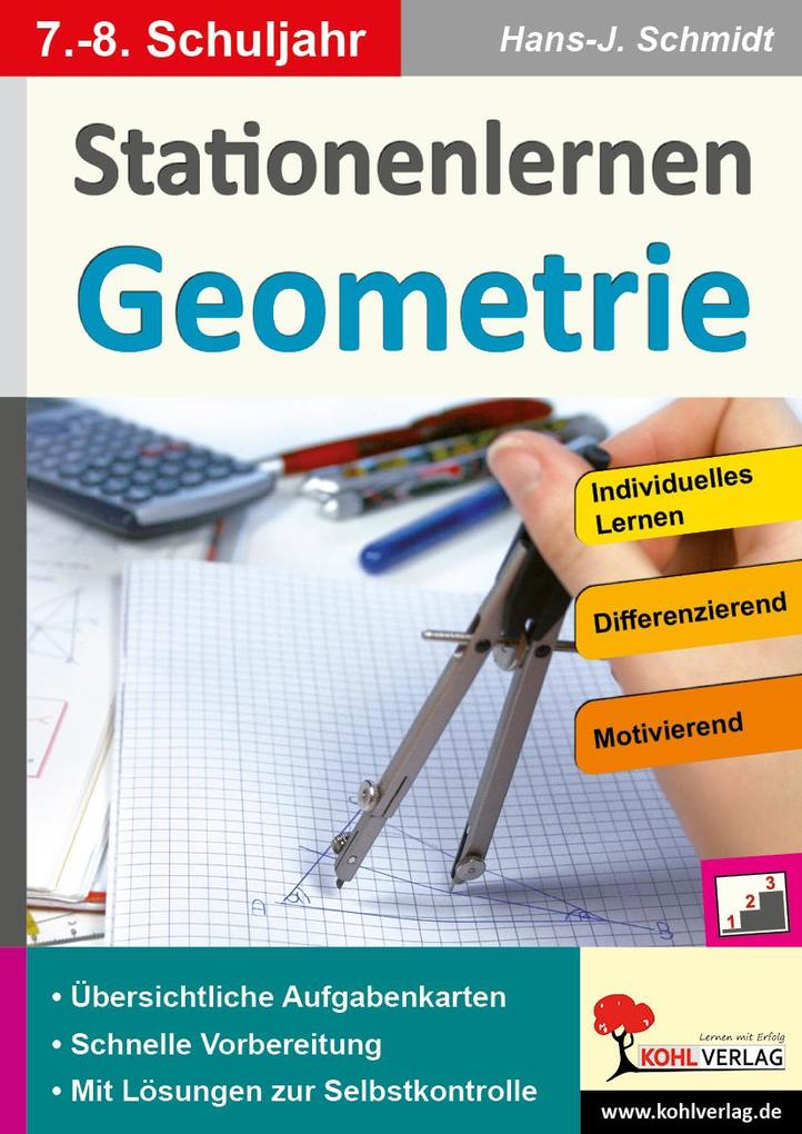 Produktbild: Stationenlernen Geometrie / Klasse 7-8 | Hans. -J. Schmidt