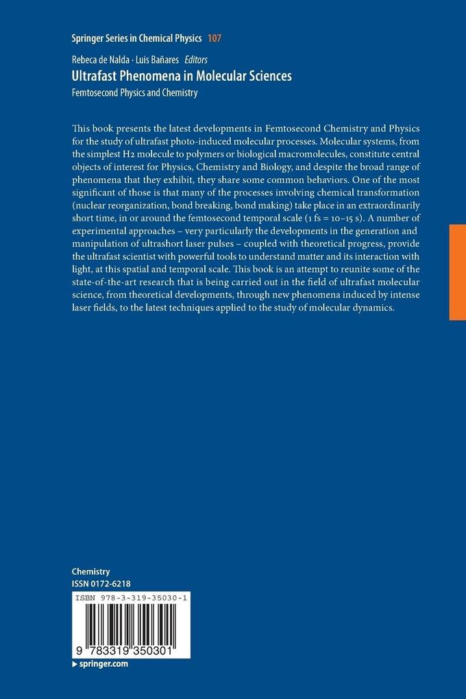 Weitere Ansicht: Ultrafast Phenomena in Molecular Sciences