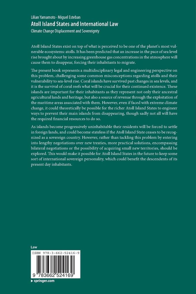 Weitere Ansicht: Atoll Island States and International Law | Miguel Esteban, Lilian Yamamoto