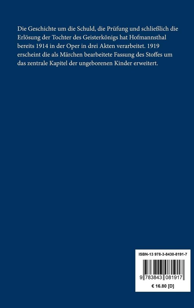 Weitere Ansicht: Die Frau ohne Schatten | Hugo von Hofmannsthal