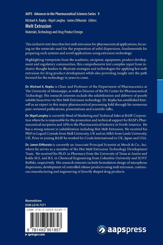 Weitere Ansicht: Melt Extrusion