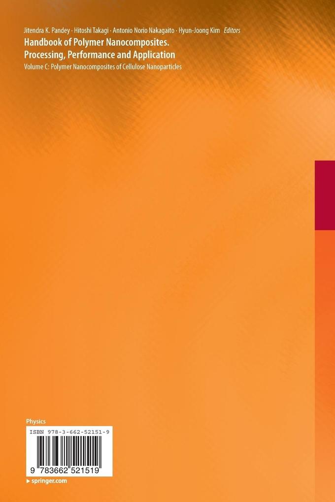 Weitere Ansicht: Handbook of Polymer Nanocomposites. Processing, Performance and Application