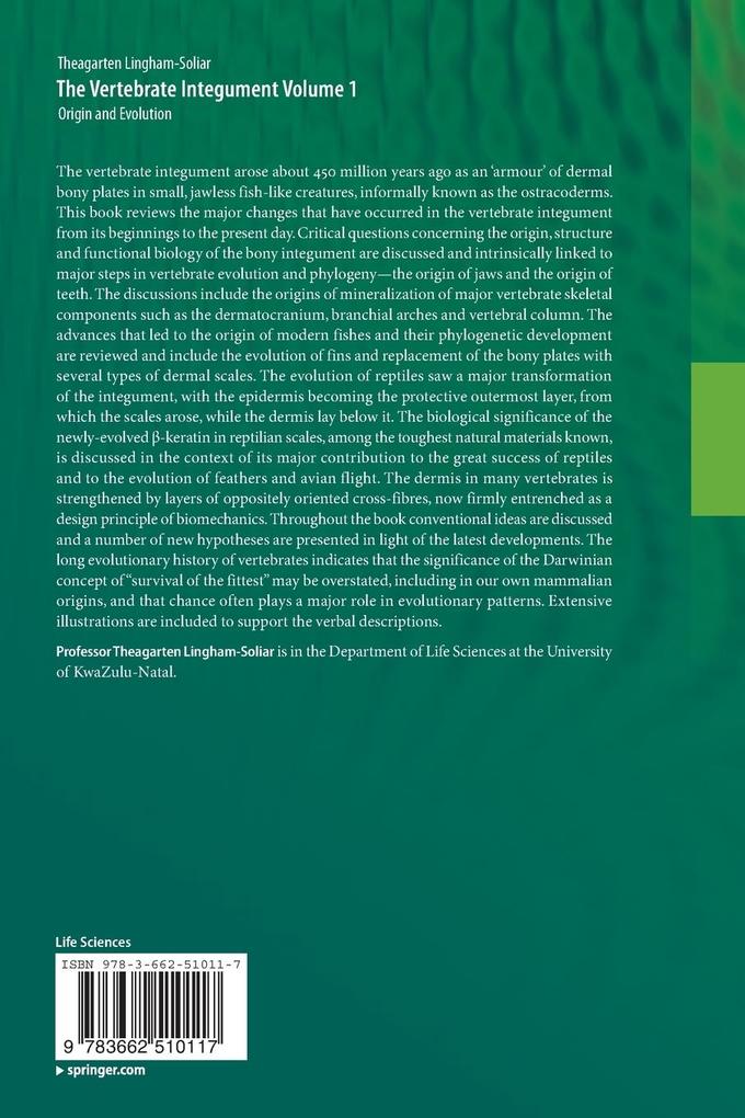Weitere Ansicht: The Vertebrate IntegumentVolume 1 | Theagarten Lingham-Soliar