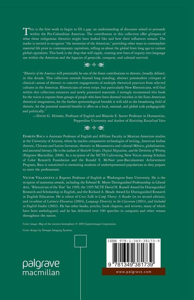 Weitere Ansicht: Rhetorics of the Americas