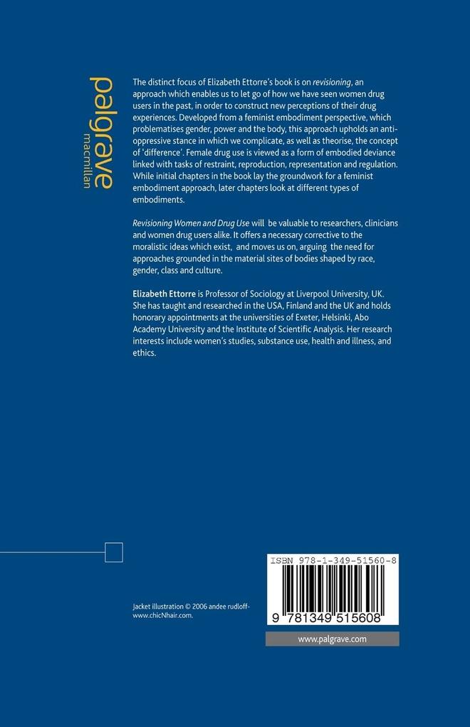 Weitere Ansicht: Revisioning Women and Drug Use | E. Ettorre, Elizabeth Ettorre
