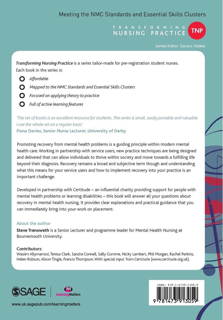 Weitere Ansicht: Promoting Recovery in Mental Health Nursing