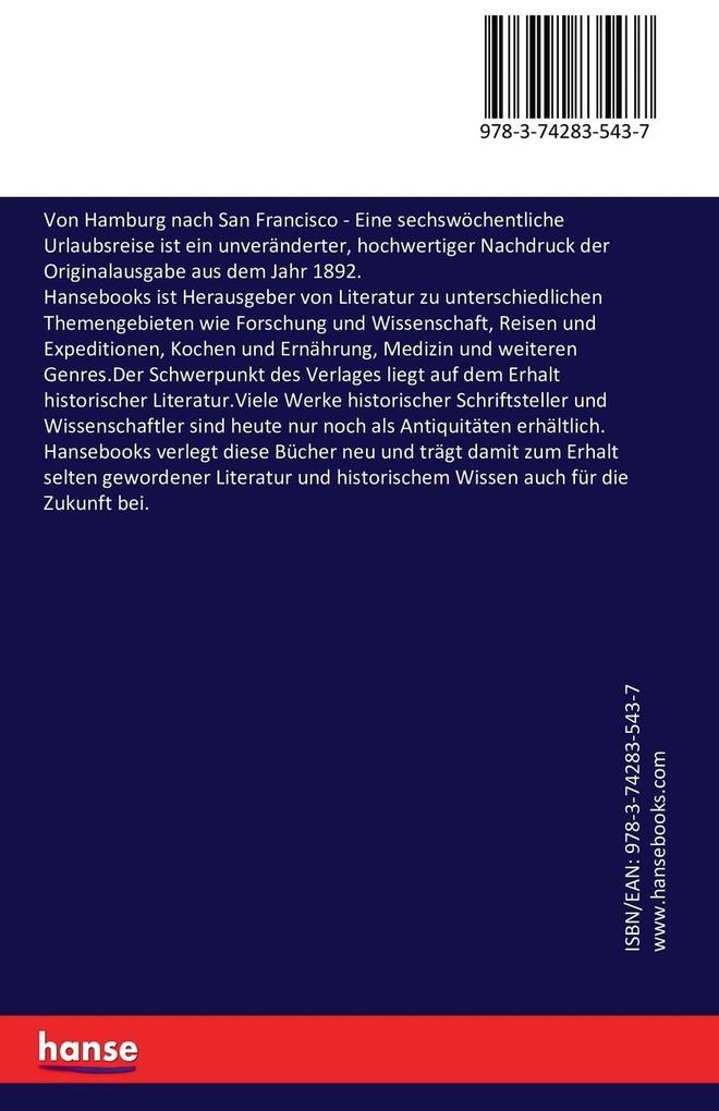 Weitere Ansicht: Von Hamburg nach San Francisco | Julius Pieck