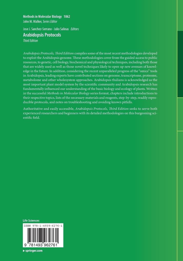 Weitere Ansicht: Arabidopsis Protocols