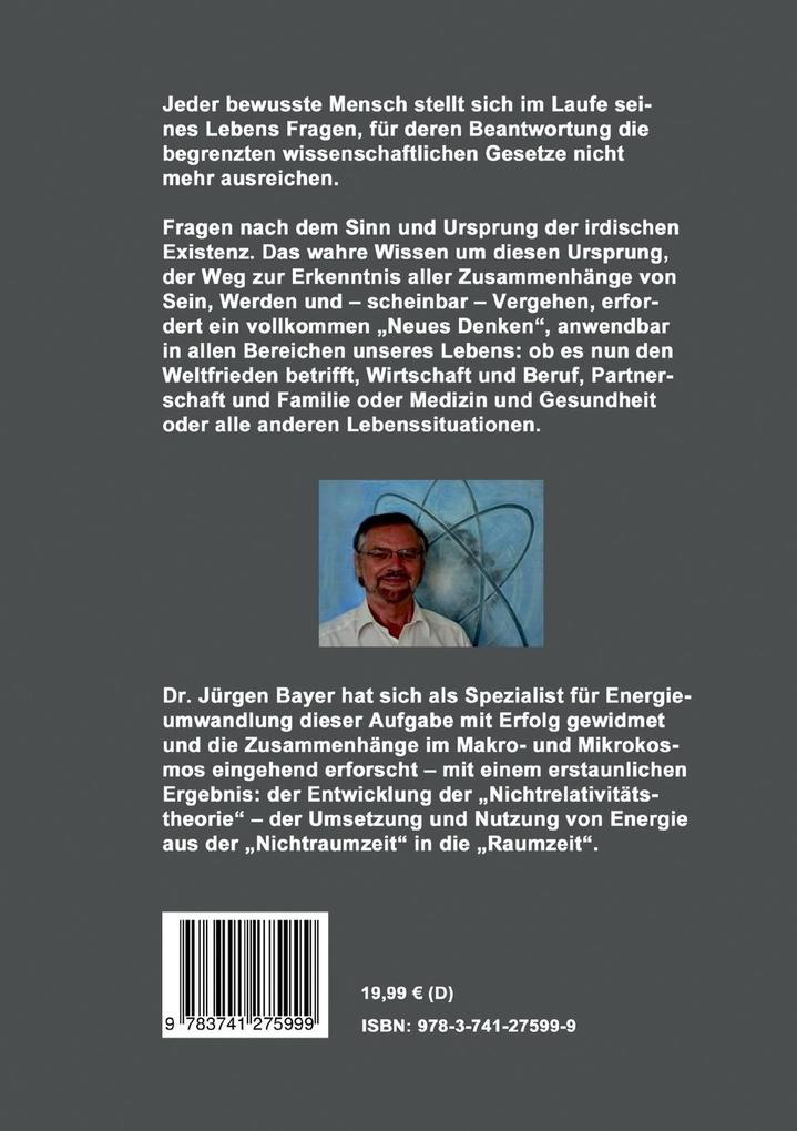 Weitere Ansicht: Die Nichtrelativitätstheorie | Dr. Jürgen Bayer, Jürgen Bayer