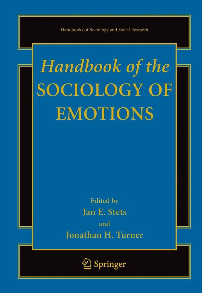 Produktbild: Handbook of the Sociology of Emotions