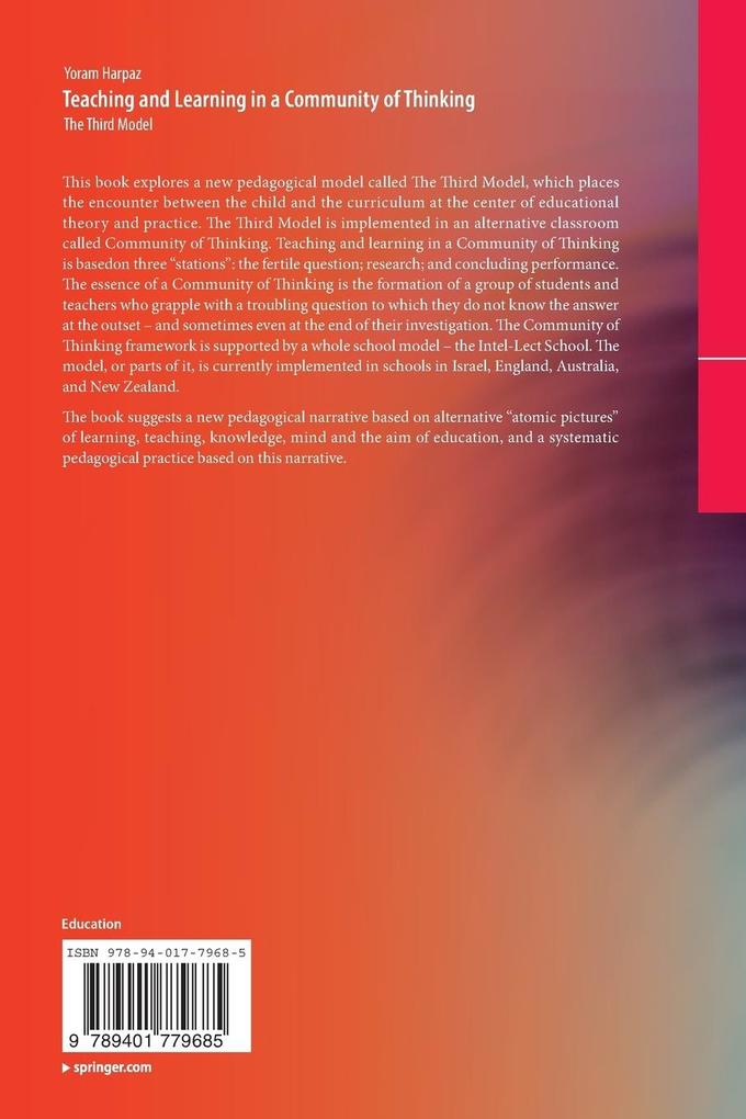 Weitere Ansicht: Teaching and Learning in a Community of Thinking | Yoram Harpaz