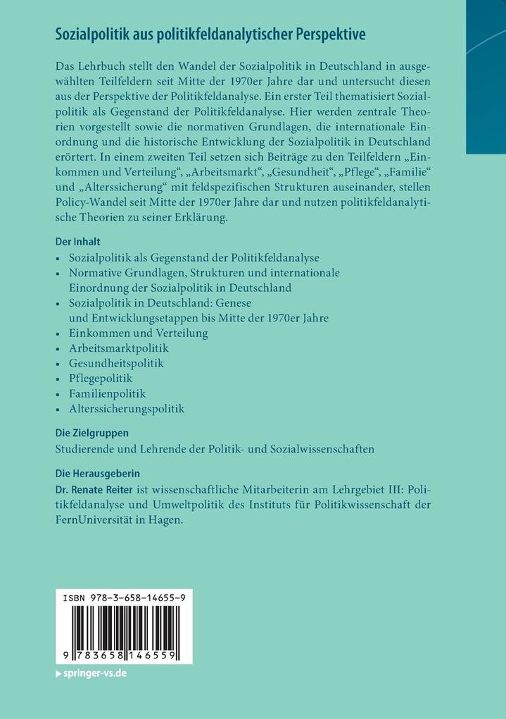 Weitere Ansicht: Sozialpolitik aus politikfeldanalytischer Perspektive