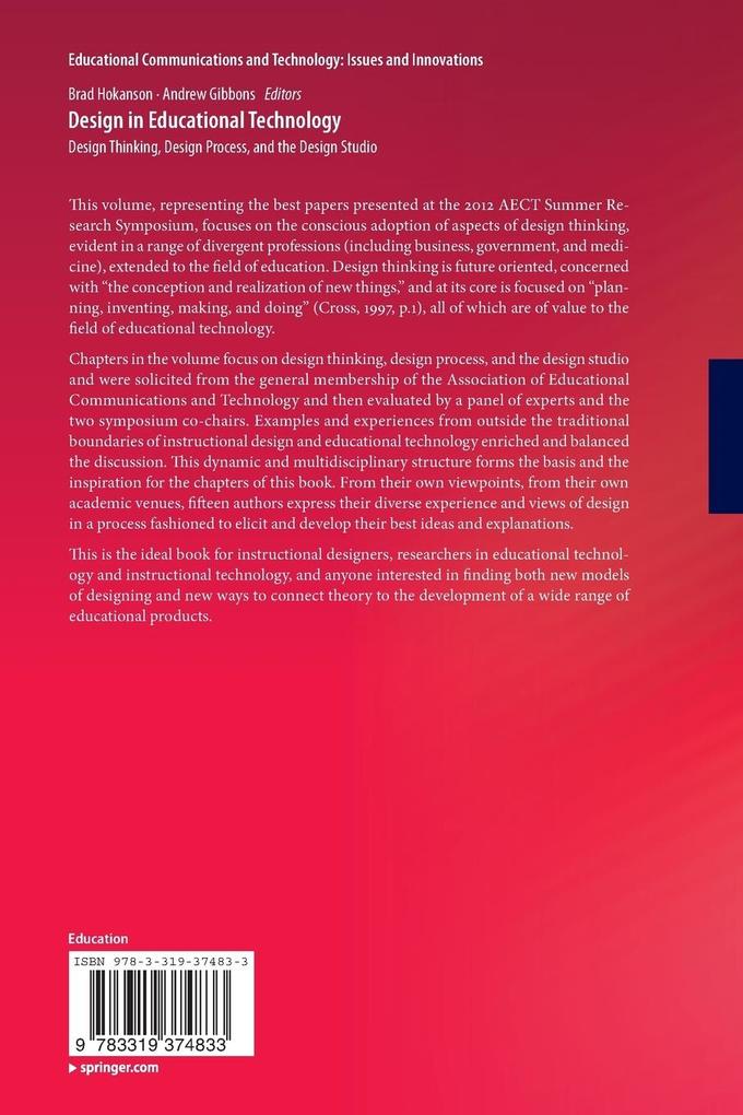 Weitere Ansicht: Design in Educational Technology