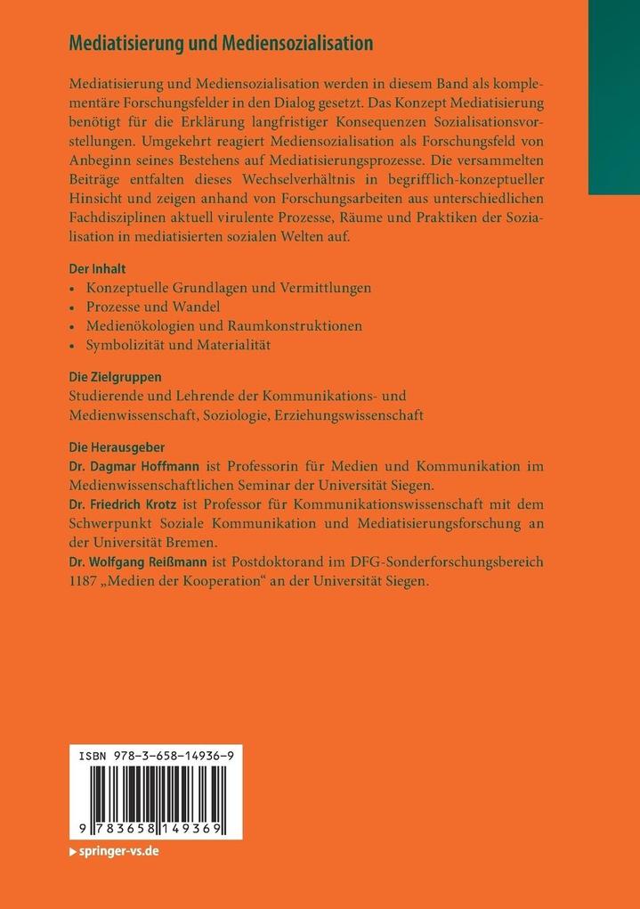 Weitere Ansicht: Mediatisierung und Mediensozialisation