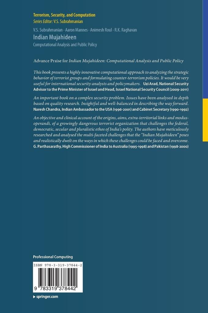 Weitere Ansicht: Indian Mujahideen | Aaron Mannes, R. K. Raghavan, Animesh Roul, V. S. Subrahmanian