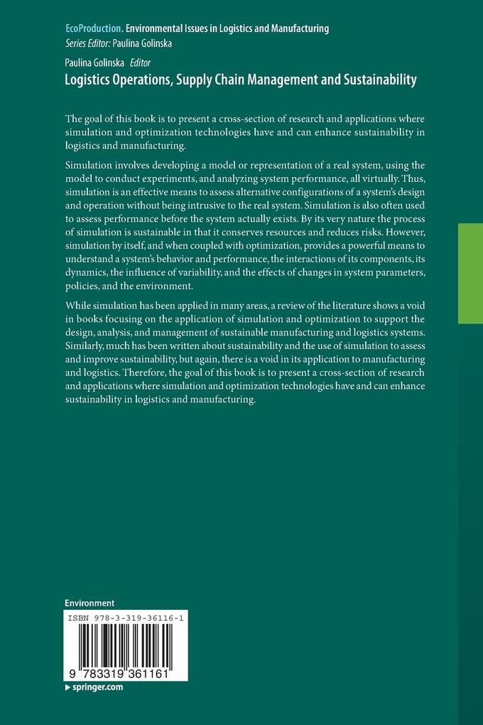 Weitere Ansicht: Logistics Operations, Supply Chain Management and Sustainability