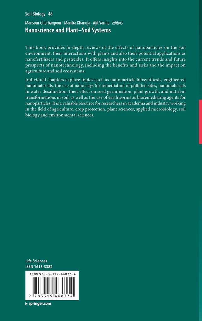 Weitere Ansicht: Nanoscience and Plant-Soil Systems