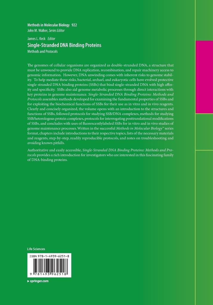 Weitere Ansicht: Single-Stranded DNA Binding Proteins