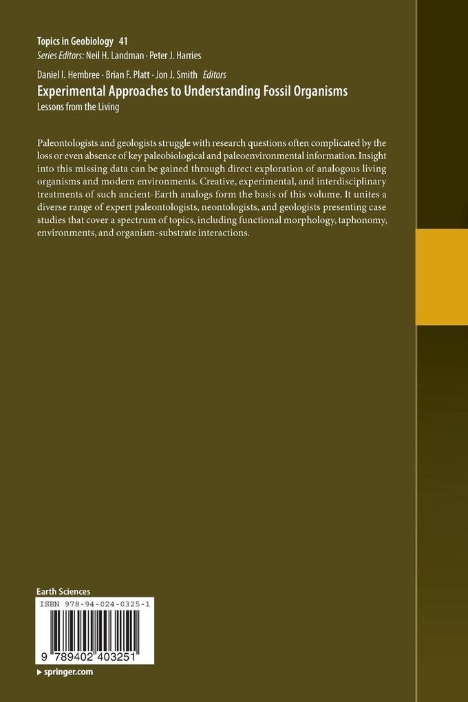 Weitere Ansicht: Experimental Approaches to Understanding Fossil Organisms
