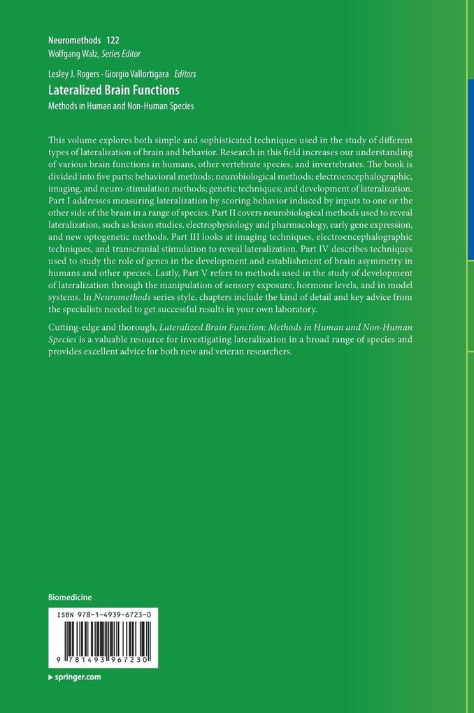 Weitere Ansicht: Lateralized Brain Functions