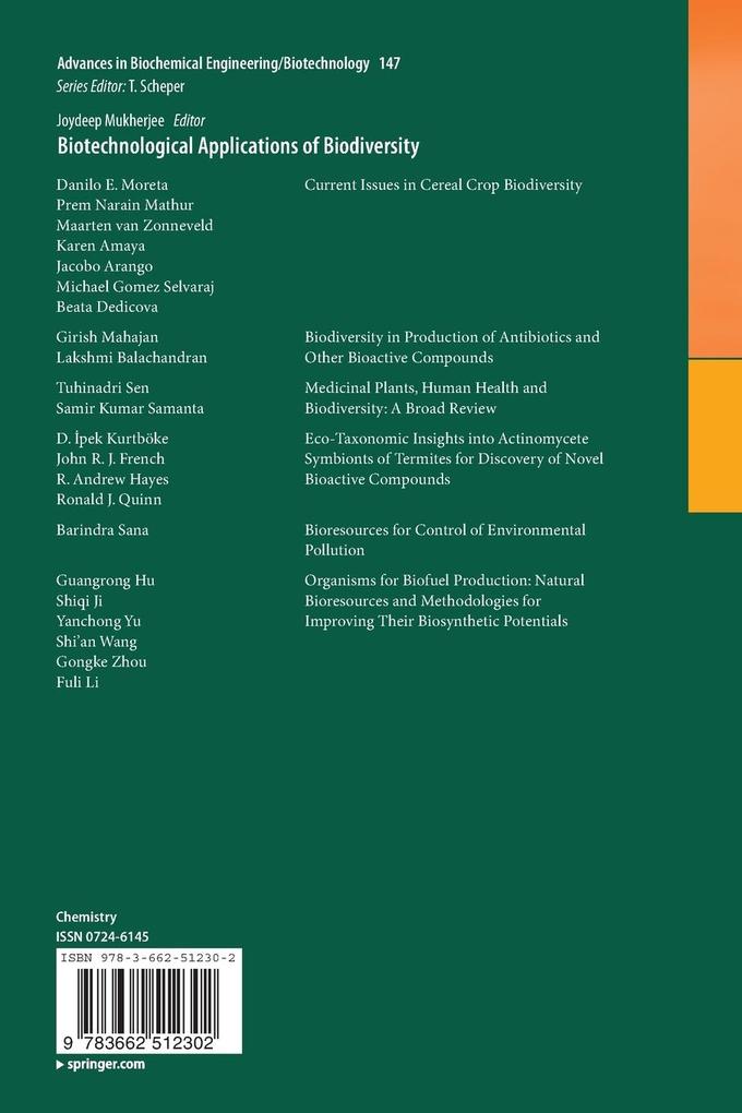 Weitere Ansicht: Biotechnological Applications of Biodiversity