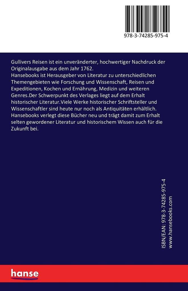Weitere Ansicht: Gullivers Reisen | Jonathan Swift