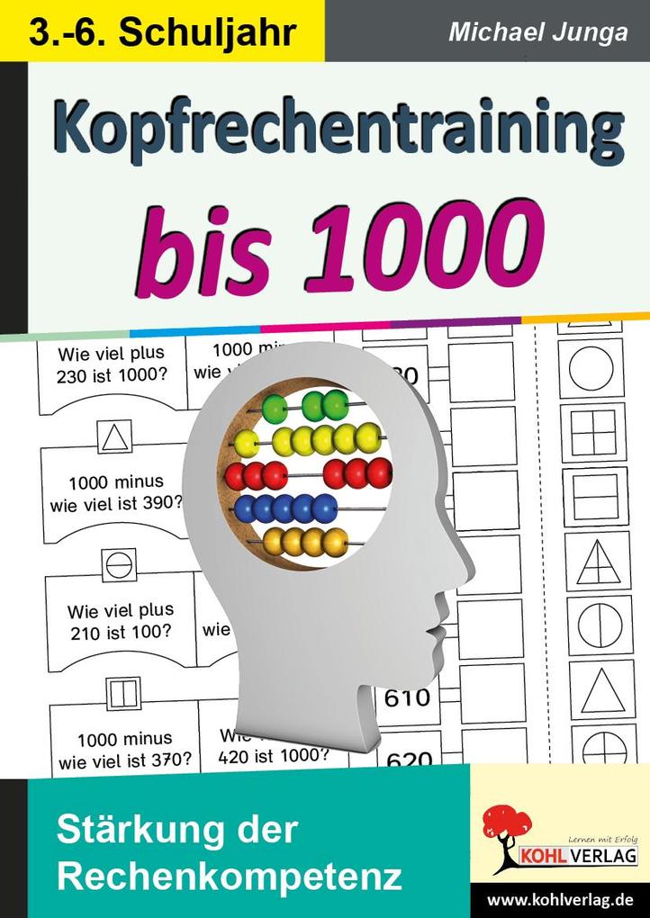 Produktbild: Kopfrechentraining bis 1000 | Michael Junga