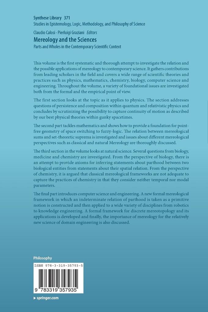 Weitere Ansicht: Mereology and the Sciences