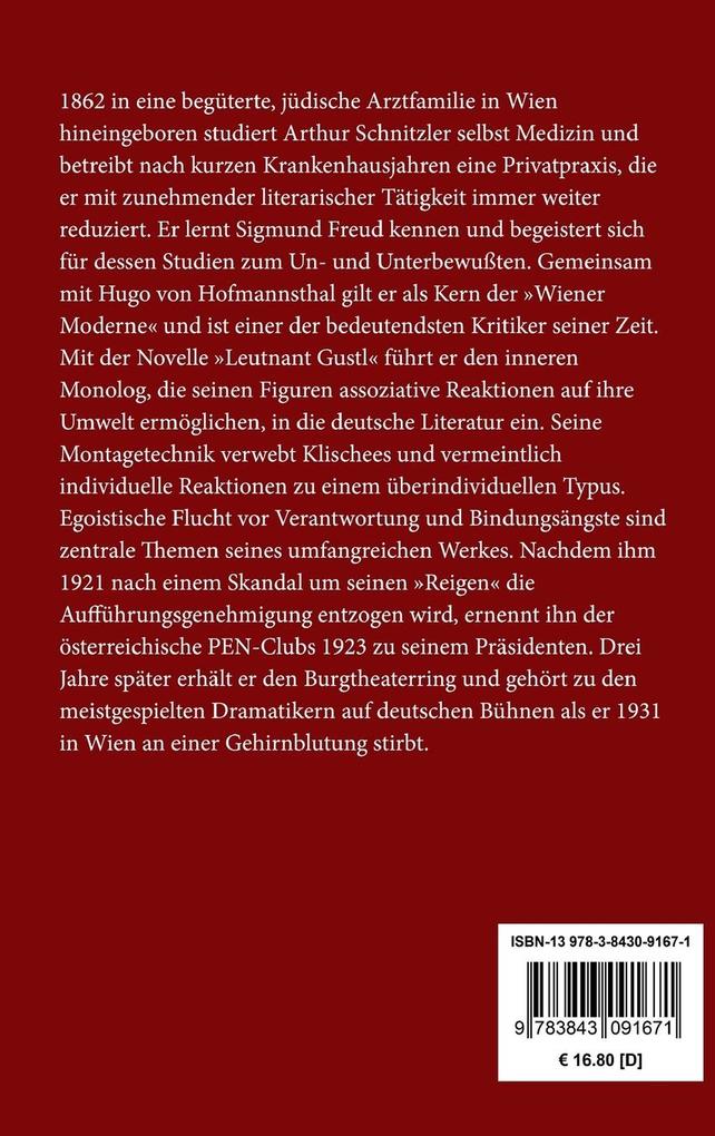 Weitere Ansicht: Sterben | Arthur Schnitzler