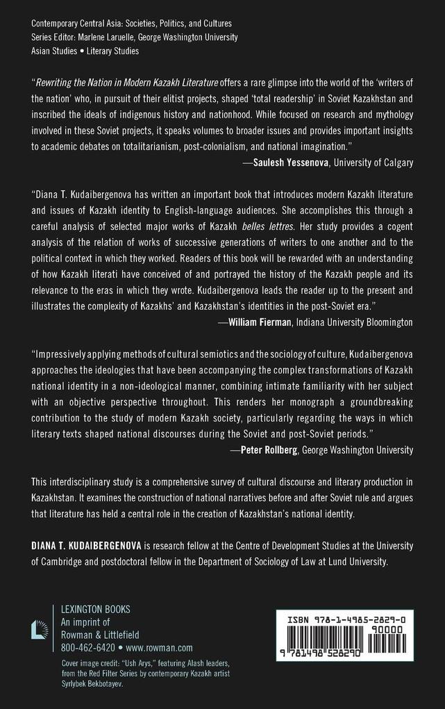 Weitere Ansicht: Rewriting the Nation in Modern Kazakh Literature | Diana T. Kudaibergenova