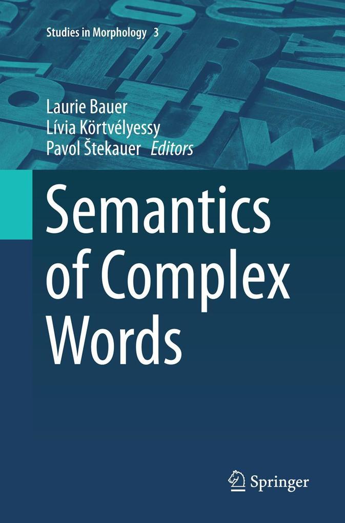 Produktbild: Semantics of Complex Words