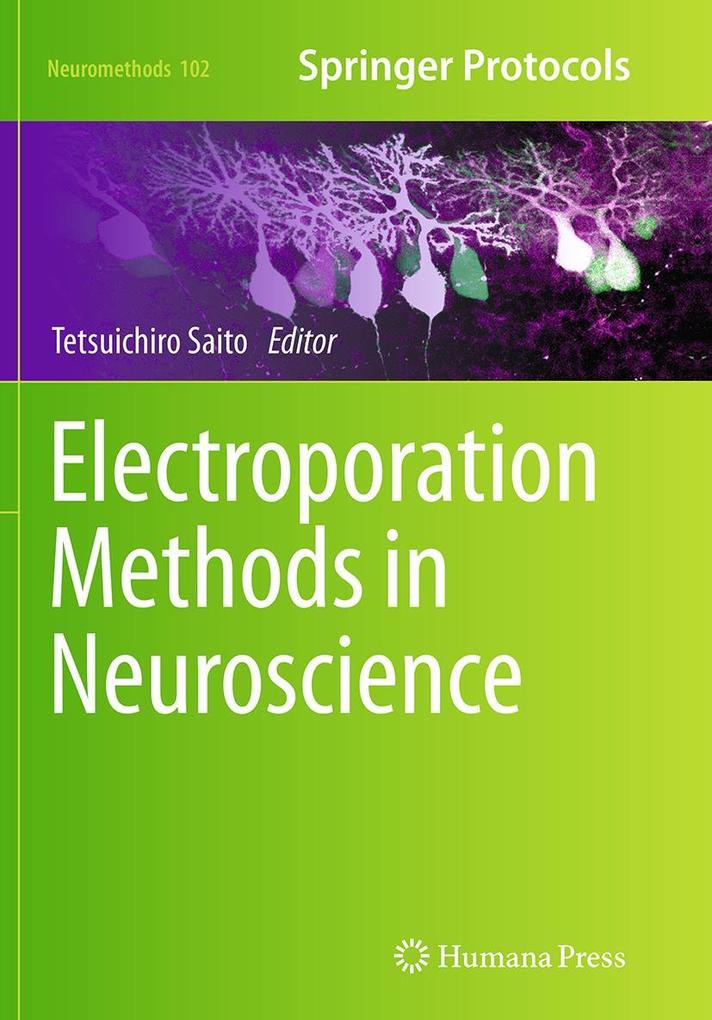 Produktbild: Electroporation Methods in Neuroscience