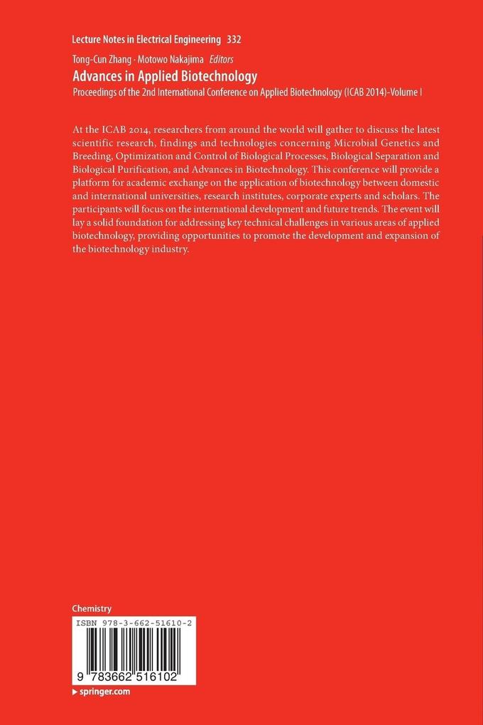 Weitere Ansicht: Advances in Applied Biotechnology