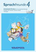 Sprachfreunde 4. Schuljahr - Ausgabe Süd (Sachsen, Sachsen-Anhalt, Thüringen) - Arbeitsheft Fördern