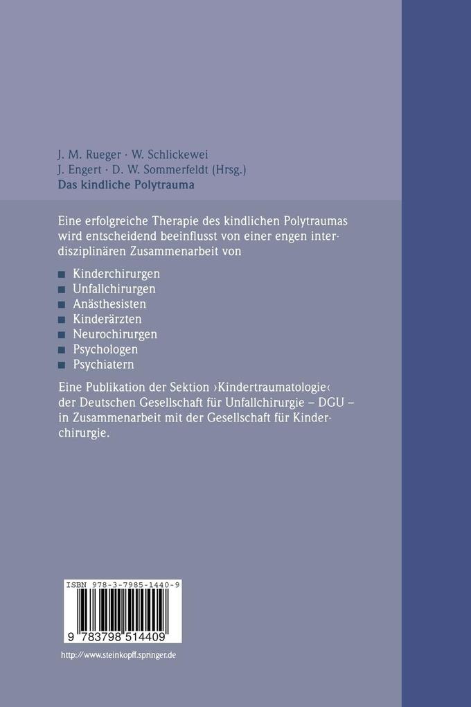 Weitere Ansicht: Das kindliche Polytrauma