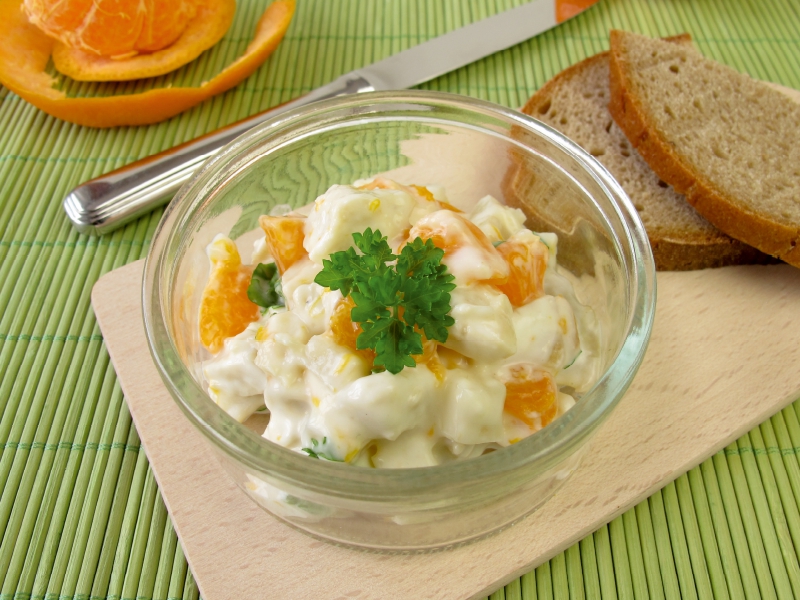 Weitere Ansicht: Geflügelsalat mit Mandarine (Puzzle) | Heike Rau