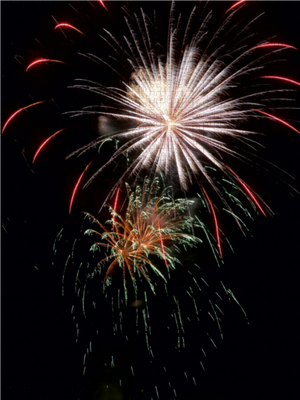 Weitere Ansicht: CALVENDO Puzzle Ein Motiv aus dem Kalender Feuer... über der Stadt | 1000 Teile Lege-Größe 64x48cm Foto-Puzzle für glückliche Stunden | Calvendo