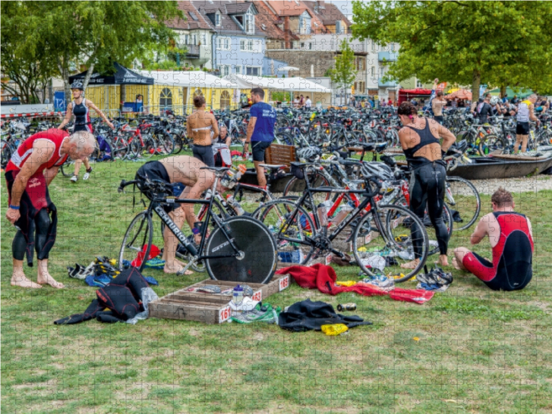Weitere Ansicht: Triathlon Wechselzone, 1000 Teile | Hans Will