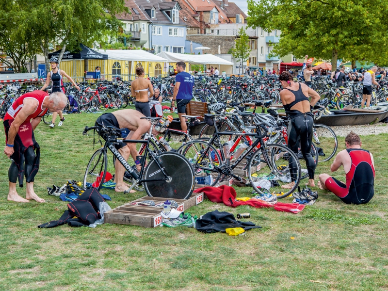 Weitere Ansicht: Triathlon Wechselzone, 1000 Teile | Hans Will