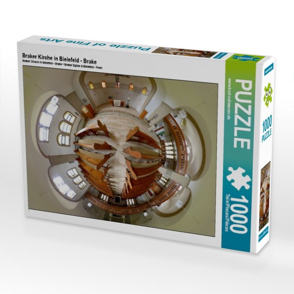Produktbild: CALVENDO Puzzle Braker Kirche in Bielefeld - Brake | 1000 Teile Lege-Größe 64x48cm Foto-Puzzle für glückliche Stunden | Calvendo