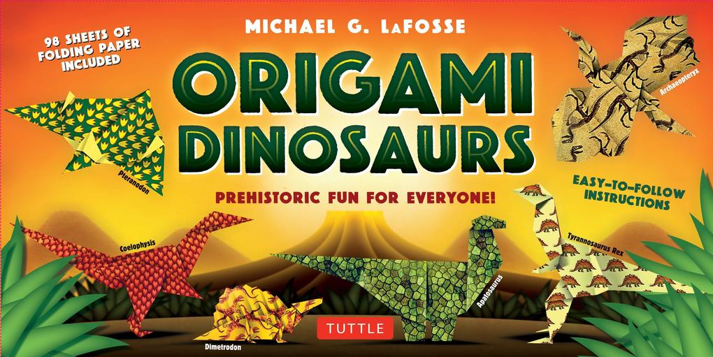 Produktbild: Origami Dinosaurs Kit | Michael G Lafosse