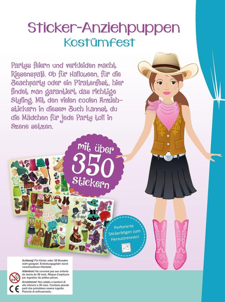 Weitere Ansicht: Sticker-Anziehpuppen - Kostümfest | Eva Schindler