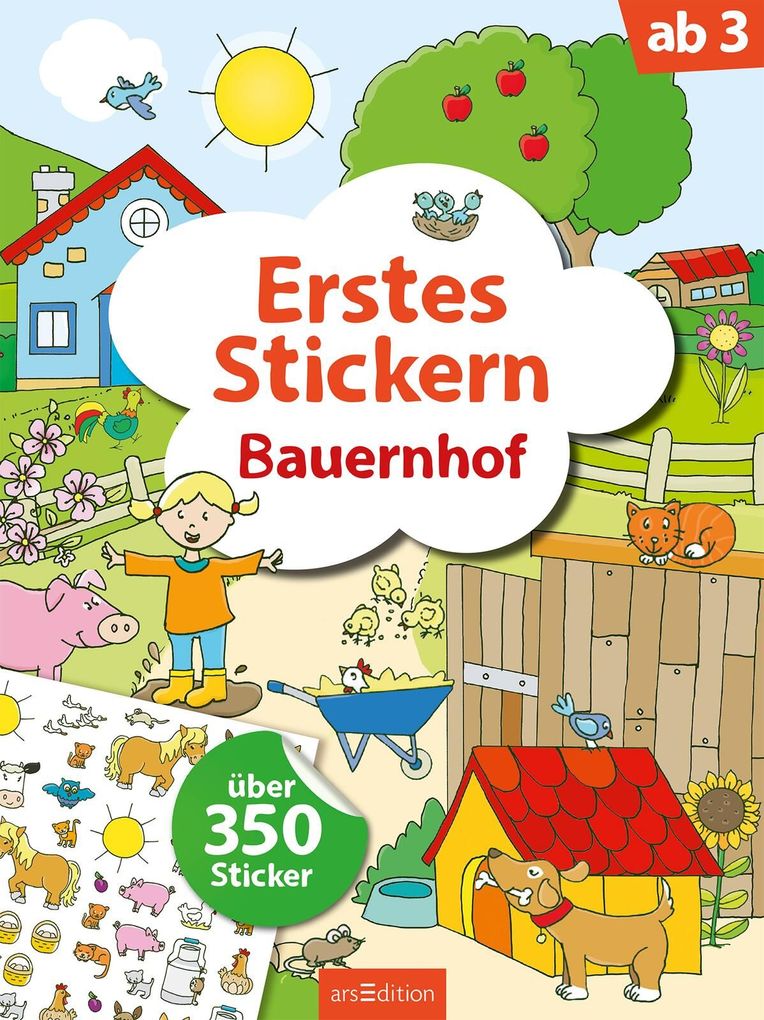 Weitere Ansicht: Erstes Stickern Bauernhof