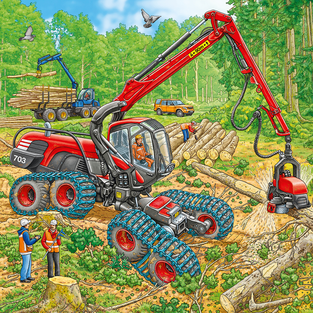 Weitere Ansicht: Große Maschinen. Puzzle 3 x 49 Teile