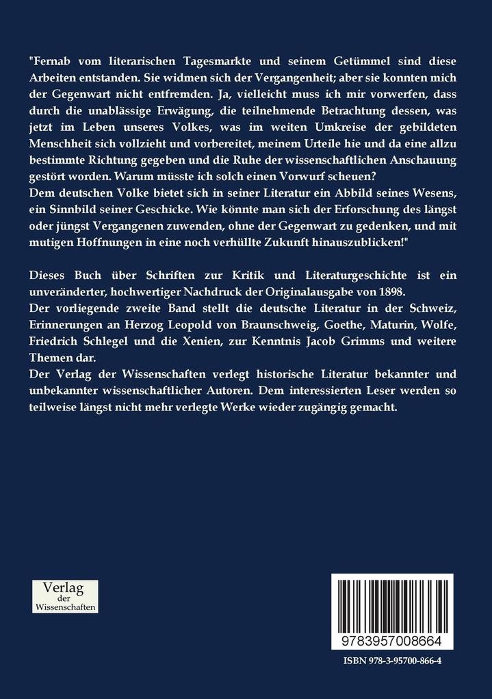 Weitere Ansicht: Schriften zur Kritik und Literaturgeschichte | Michael Bernays