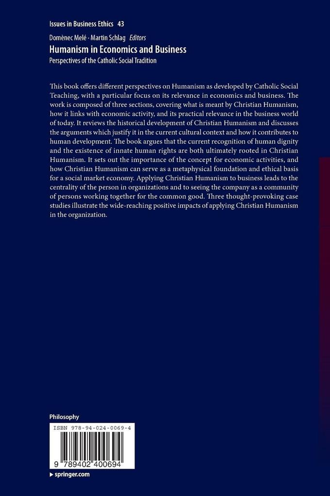 Weitere Ansicht: Humanism in Economics and Business