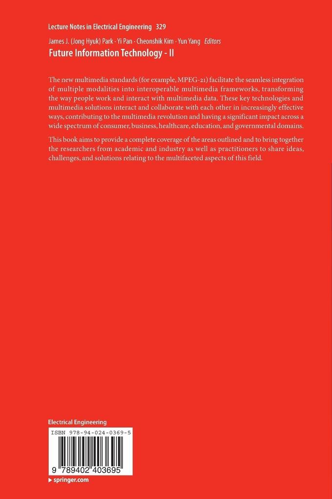 Weitere Ansicht: Future Information Technology - II