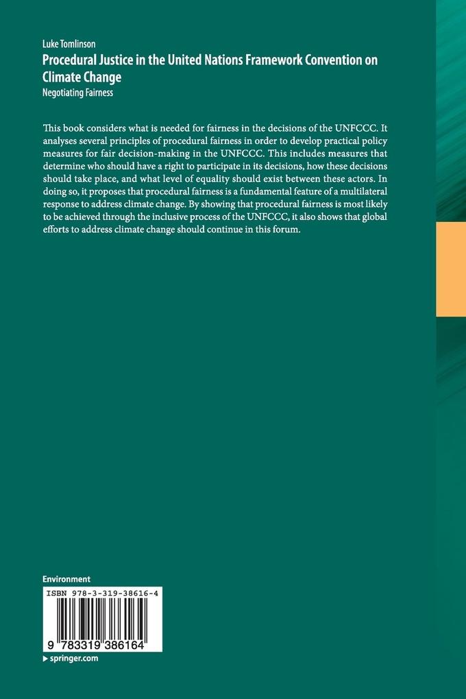 Weitere Ansicht: Procedural Justice in the United Nations Framework Convention on Climate Change | Luke Tomlinson
