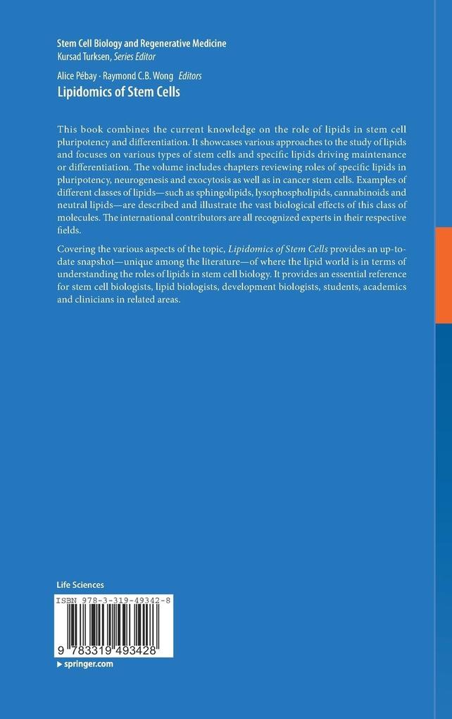 Weitere Ansicht: Lipidomics of Stem Cells